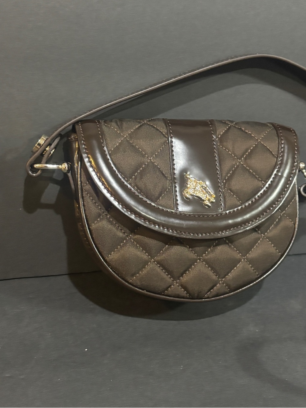 Burberry Chocolate Brown Micro Convertible Belt Bag Crossbody - Picture 2 of 14
